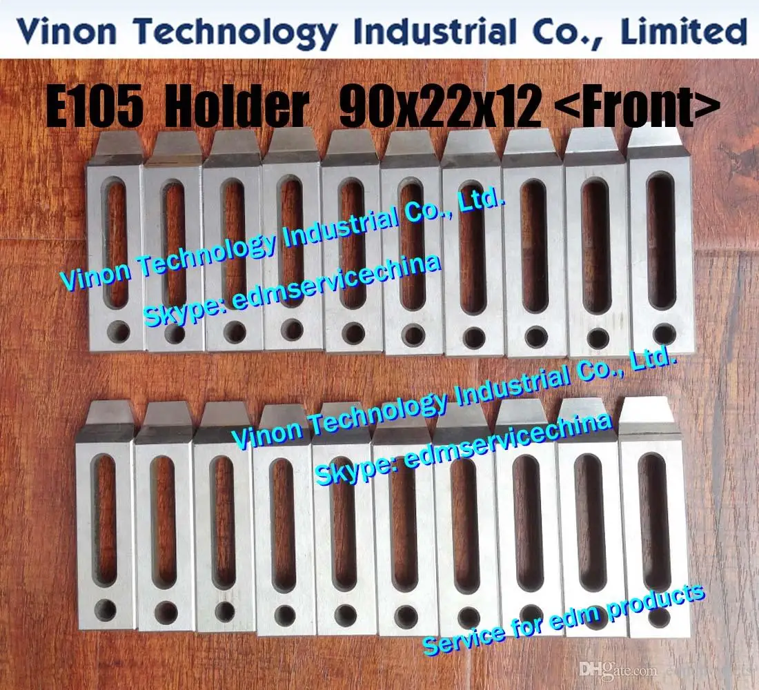 (2pcs/lot) 90Lx22Wx12mm with M8 Hole E105 EDM Clamping Jig Holder Parts (Front Type) for All Wire Cut Machines, Wire-EDM Clamp