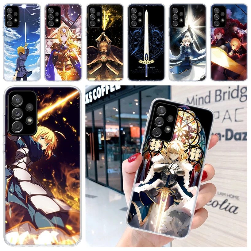 Fate Zero Stay Night Saber For Samsung Galaxy A15 A14 A13 A12 A55 A54 A53 A52 Phone Case A32 A35 A34 A33 A25 A24 A23 A22 A04S A0