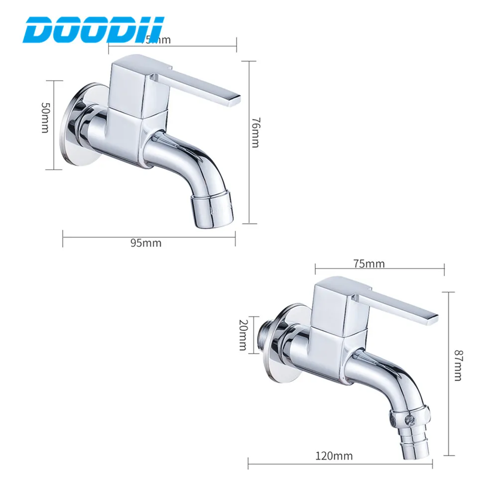 Doodii 装飾屋外蛇口ガーデン蛇口タップ浴室の洗濯機/モップ蛇口送料無料