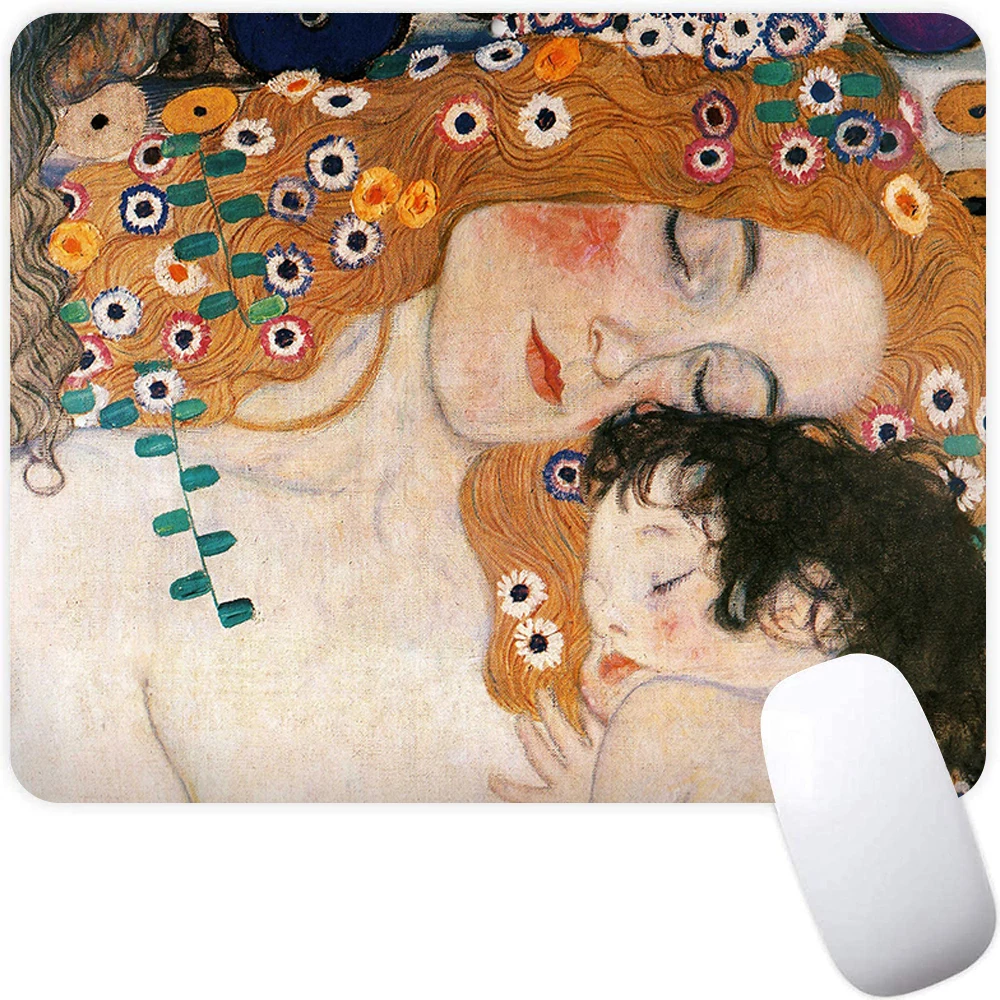 Small Gaming Mouse Pad Computer Mousepad PC Gamer Mouse Mat Laptop Mausepad The Kiss Gustav Klimt Carpet Keyboard Mat Desk Pad