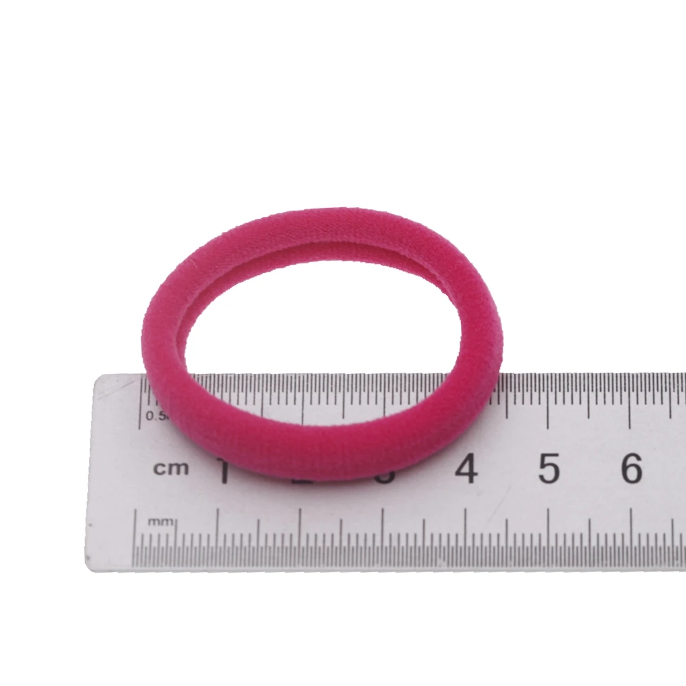 4,3cm Damen Pferdeschwanzhalter Gummiband Scrunchie Haarband Mädchen Yoga Haargummi Nylon Elastisches Haarband Haaraccessoires 30 Stück/Set – Detail 2