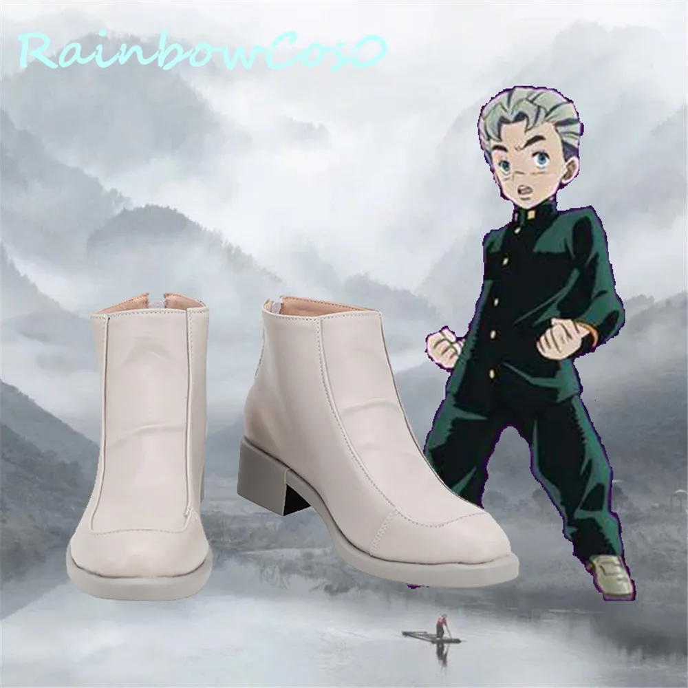 Jojo bizarro aventura diamante é inquebrável koichi hirose cosplay sapatos botas halloween rainbowcos0w981