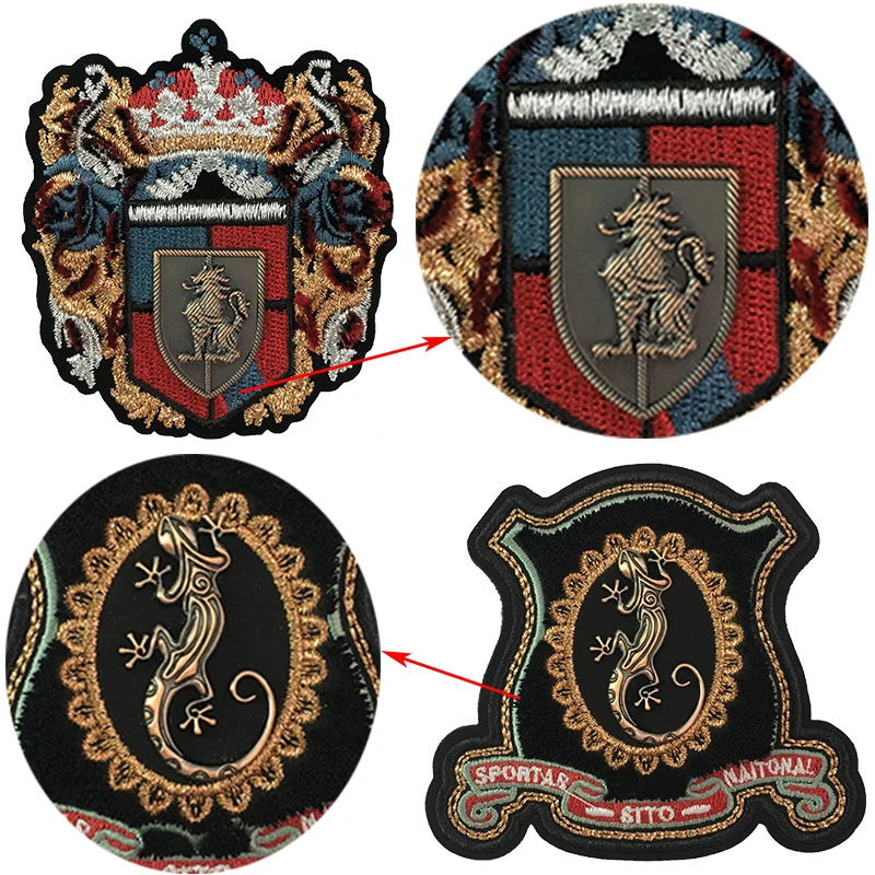 2 Pcs Embroidery animalBadgePatchesUsed for DIY Clothing Handbags and Other Fabricsdecoration Jacket patchesSewing Accessories