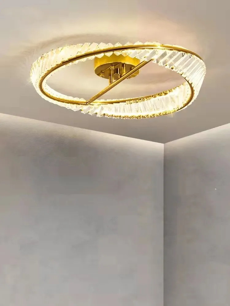 Irregular Plated Gold Metal LED Dimmable Ceiling Light K9