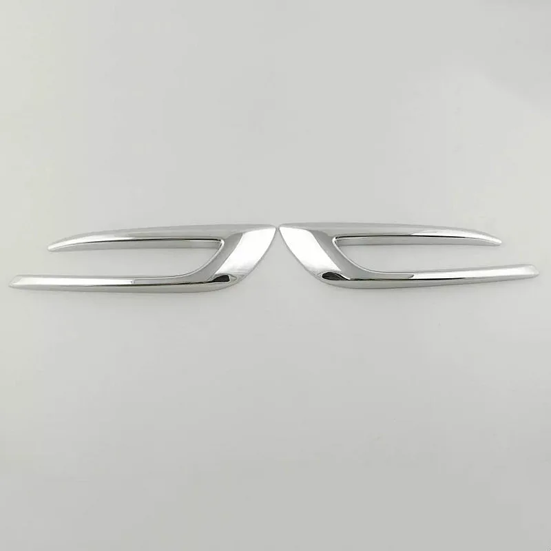 For Buick Encore 2016 17 2018 2019 ABS Chrome Accessories Car Front and Rear Fog Lamp Light Frame Trim Sticker Decoration Cover