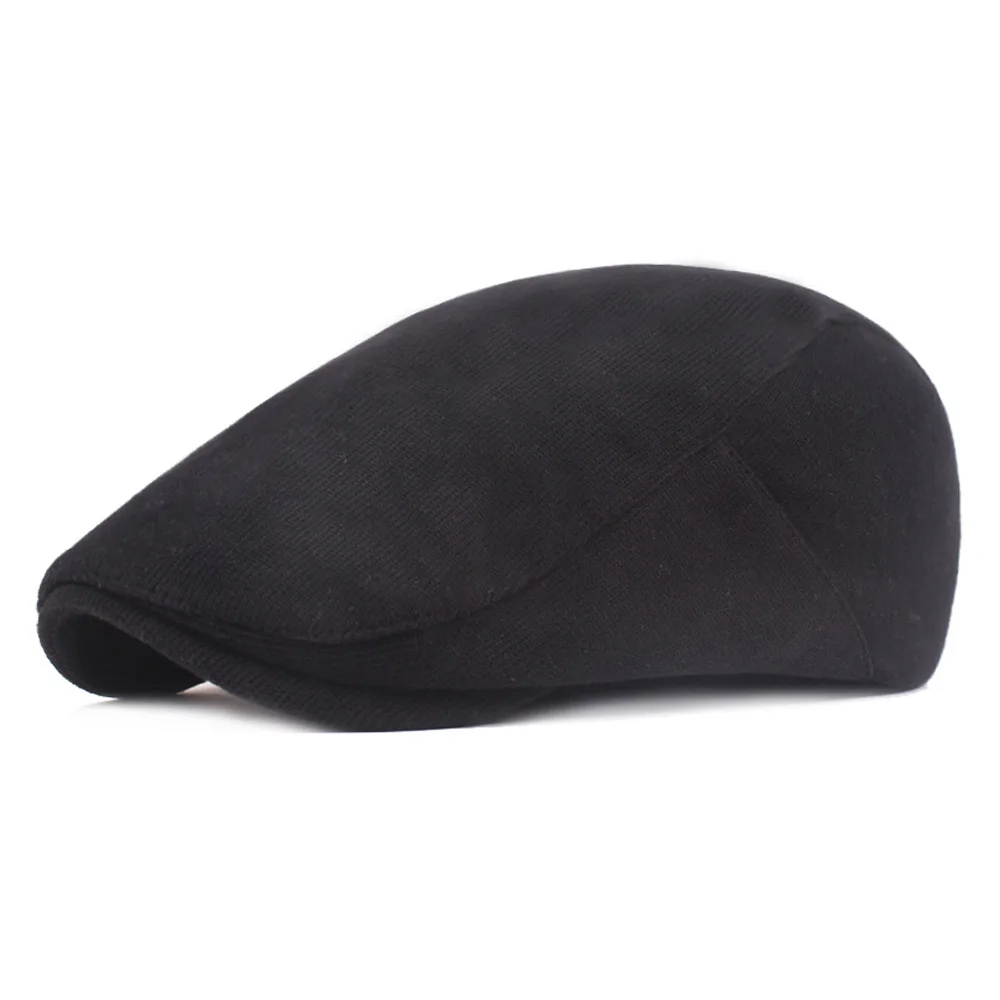 Men High Quality Soft Cotton Golf Driving Beret Cabbie Hat Newsboy Flat Ivy Cap