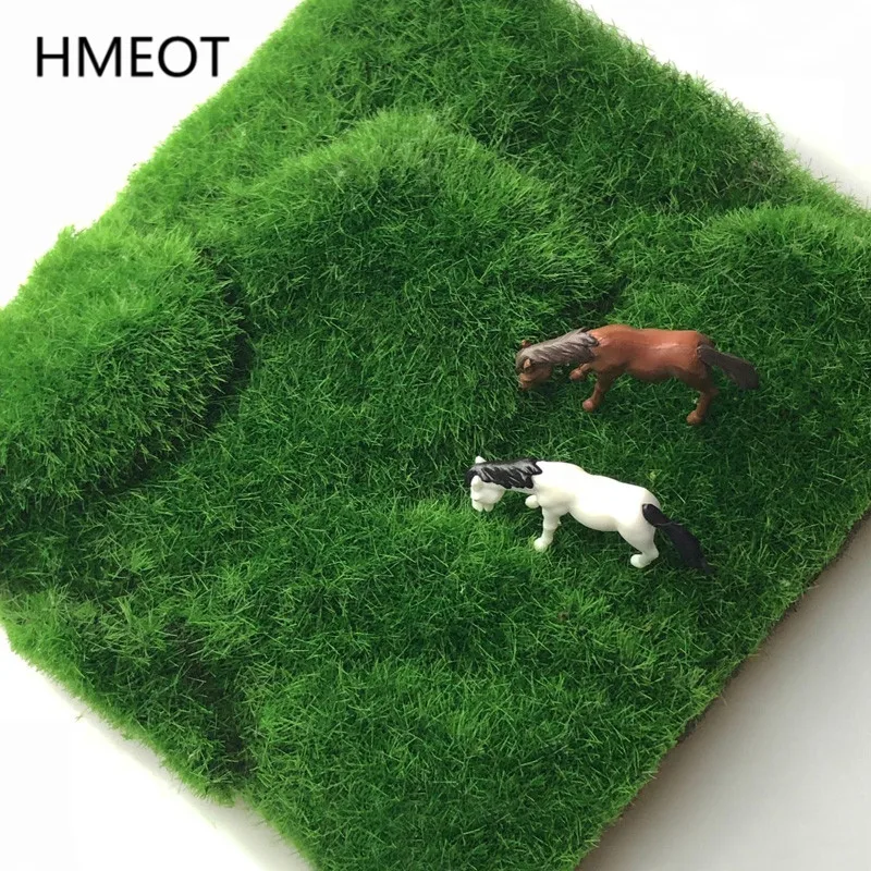 Artificial Moss Lawn Green Grass Mat Turf Carpets Micro Landscape Home Accessories Fake Plants Wall Decor For Garden Hotel Shop