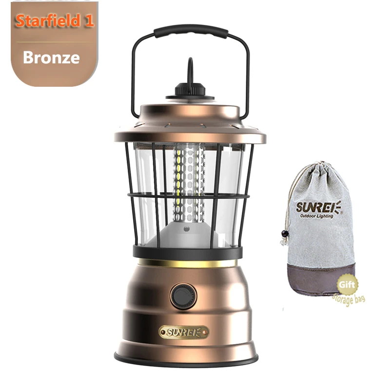 SUNREE Multifunct Camping lantern Retro Lantern Warm White 440 Lumen Battery Operated Lantern Hanging Lantern Outdoor Lantern