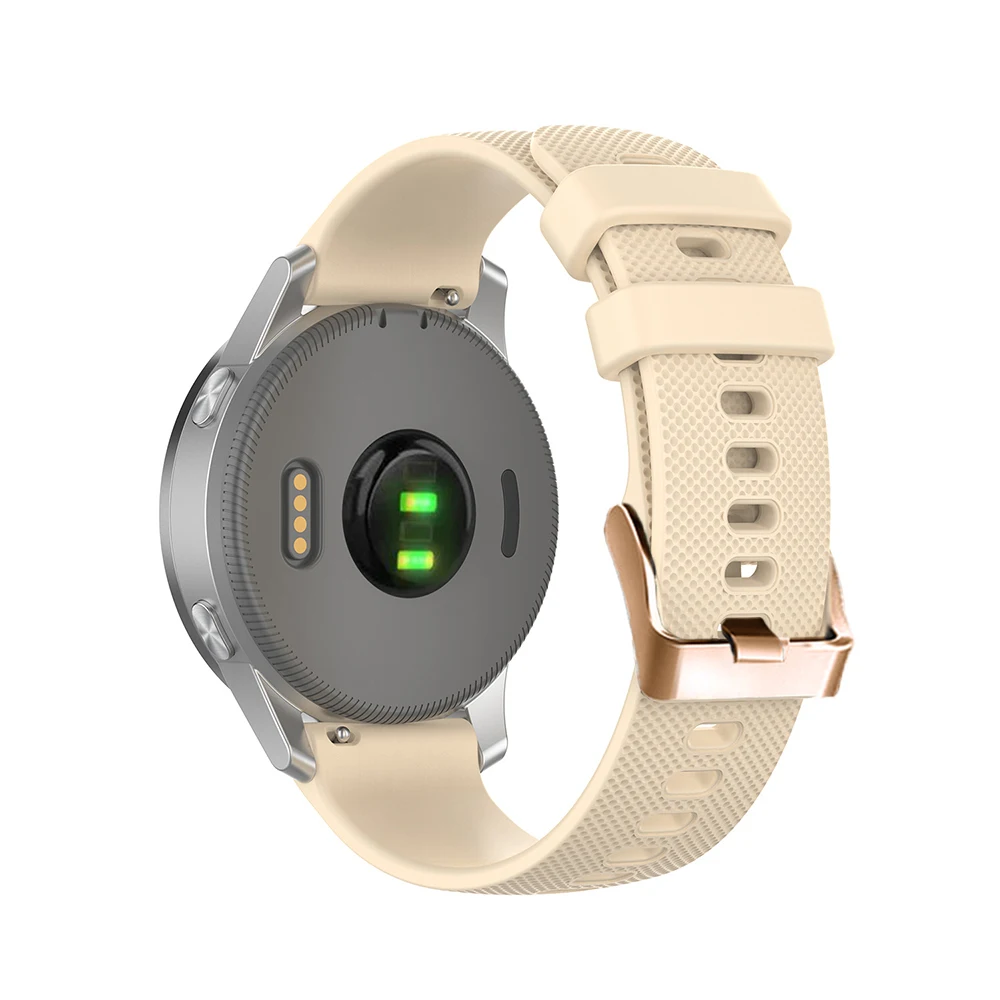 Rose Gold Buckle Silicone Watchband for Garmin
