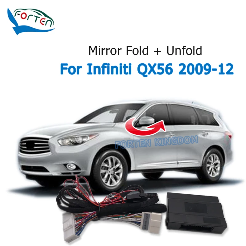 

Forten Kingdom Car Side Auto Rear Mirror Folding System Module For Infiniti QX56 2009-2012 Rear View Mirror fold unfold