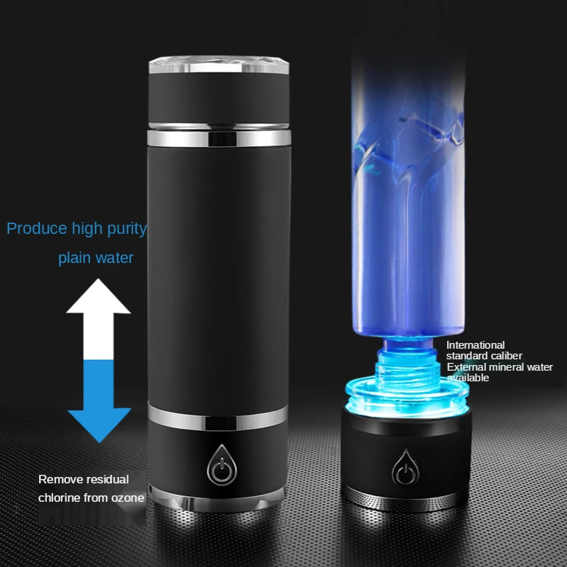 Новинка 2021, портативный водородный генератор воды SPE/PEM из нержавеющей стали SUS 316 с ингаляцией для лечения здоровья