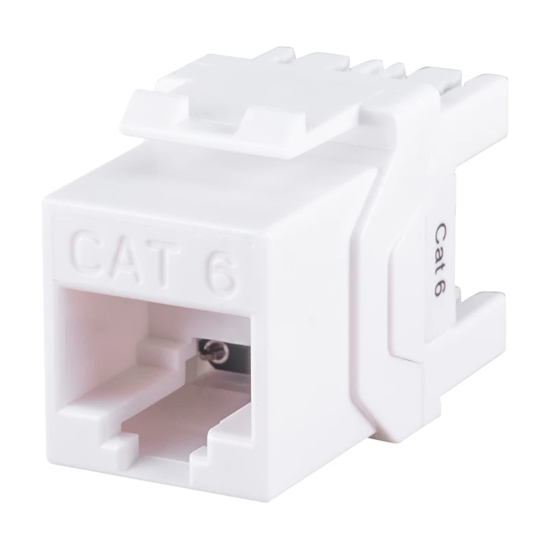 Gigabit RJ45 CAT6 UTP Keystone Jack Impact Design For Faceplate Wall Plate 110 Krone Punch Down Type With IDC Dust Cover