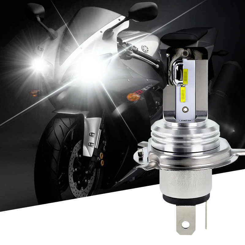 

EURS 1pcs H4 Led Motorcycle Headlight 12V BA20D LED HS1 H6 Led Moto Bulbs Super Bright MT Motorbike Head Lamp Scooter Lighting