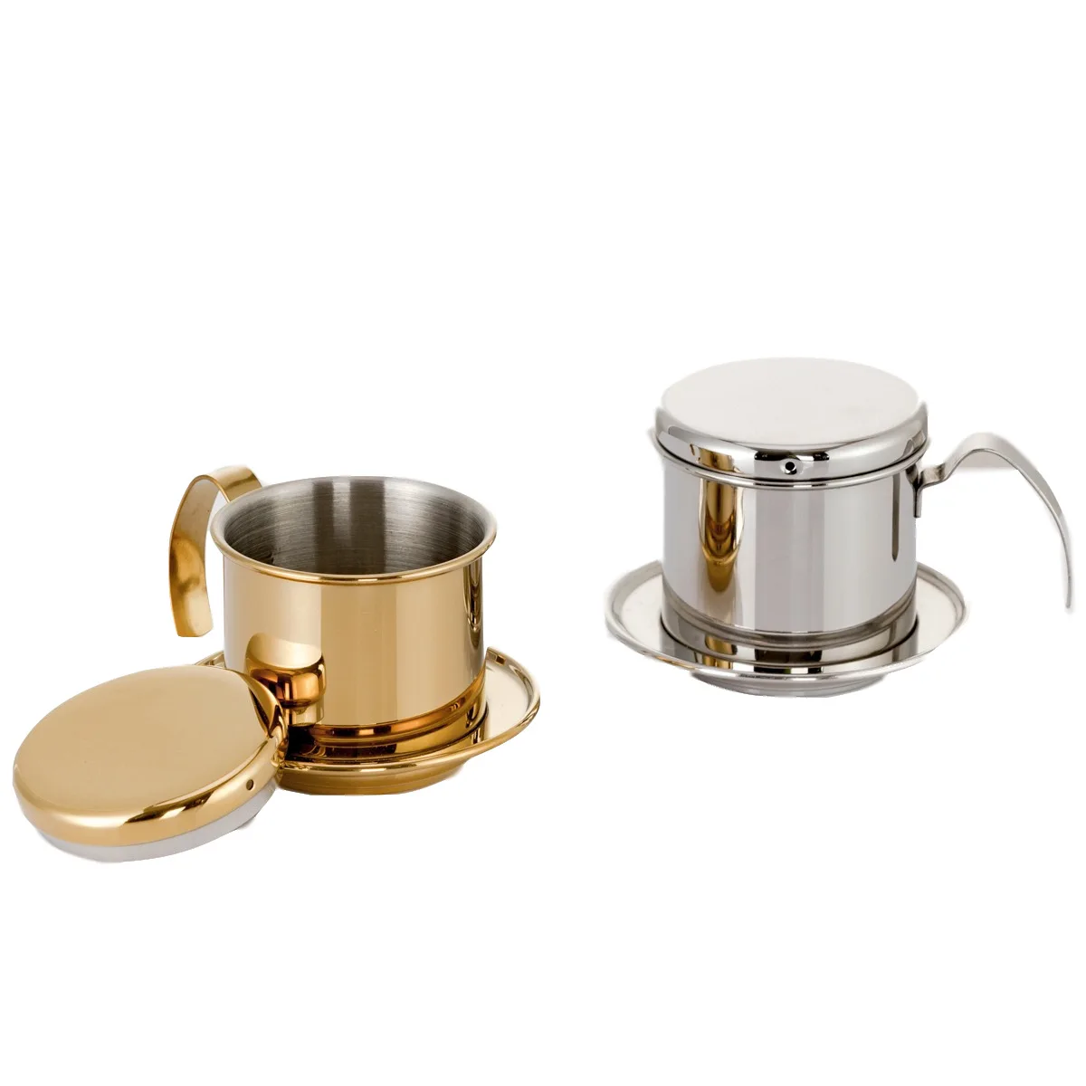 Vietnamese Moka Pot Filter Holder 350ml Espresso Coffee Maker Pots Portable Stainless Steel Drip Filter Coffee Accessories