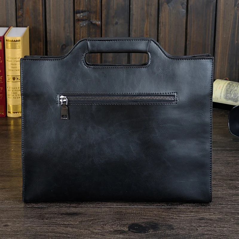 Business Briefcase Men Travel Portable Handbag Solid Casual Leather Messenger Crossbody Bag Male Big Office Laptop Bag XA219C