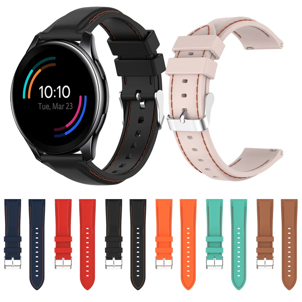 For OnePlus Watch Smartwatch Suture Silicone Band Wrist Strap Watchband Bracelet Belt Accessories EasyFit