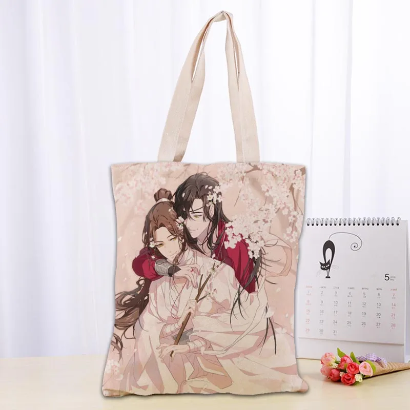 New Arrival Tian Guan Ci Fu 02 Bag Foldable Shopping Bag Reusable Eco Large Unisex Canvas Fabric Shoulder Bag Tote 0913