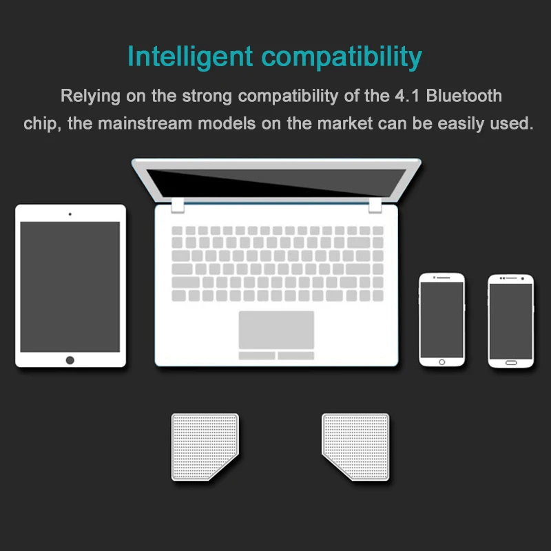 Auricolare nero/oro/bianco vivavoce Wireless 4.1 auricolari auricolare adatto per iPhone / Samsung / Xiaomi / Huawei / Sony