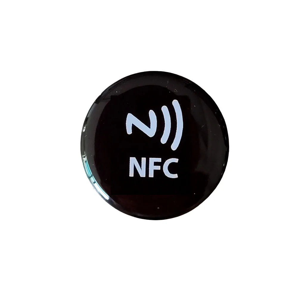 Customized Logo Printed NFC Epoxy Sticker Anti-metal 13.56MHz 14443A protocol