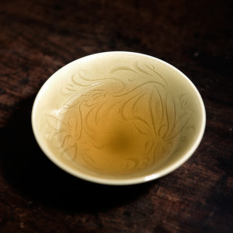 |cup tie up branch of the kiln celadon longquan ceramic kung fu master cup single cup sample tea cup small tea cups