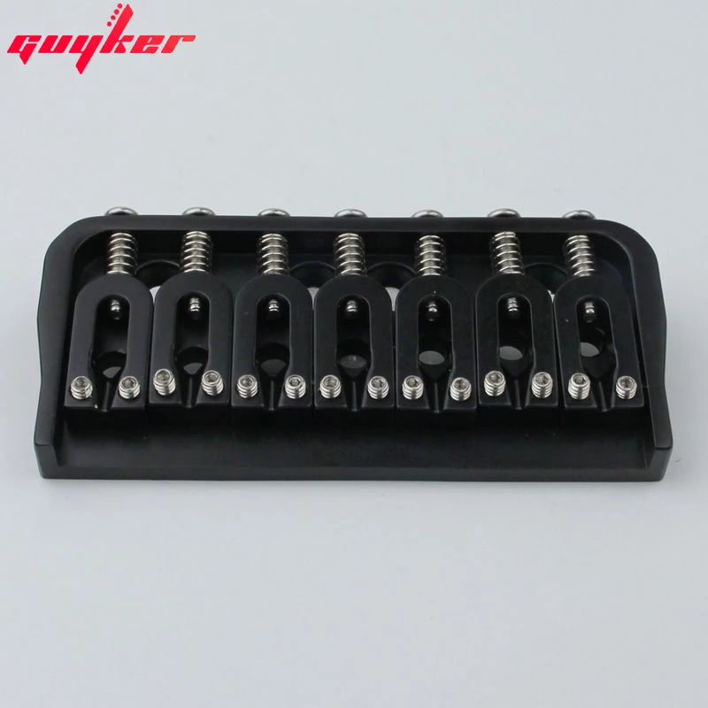 7 String Fixed Electric Guitar Bridge Black