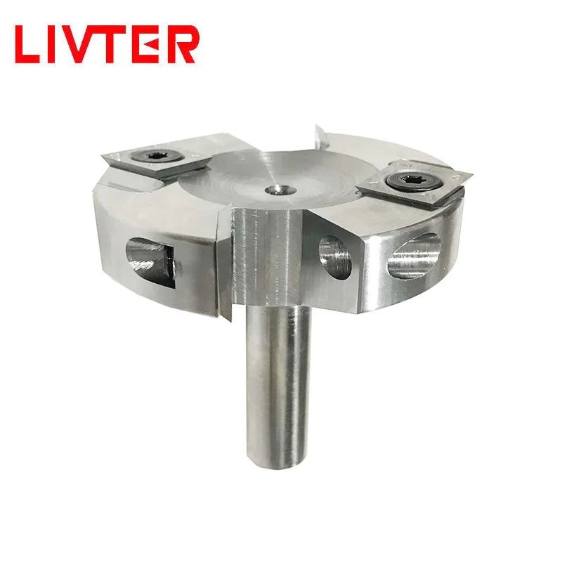 LIVTER mini insert spoilboard surfacing rebbeting flycutter slav leveler surface planer 1/2 D x 1/2 inch SHHK router bit