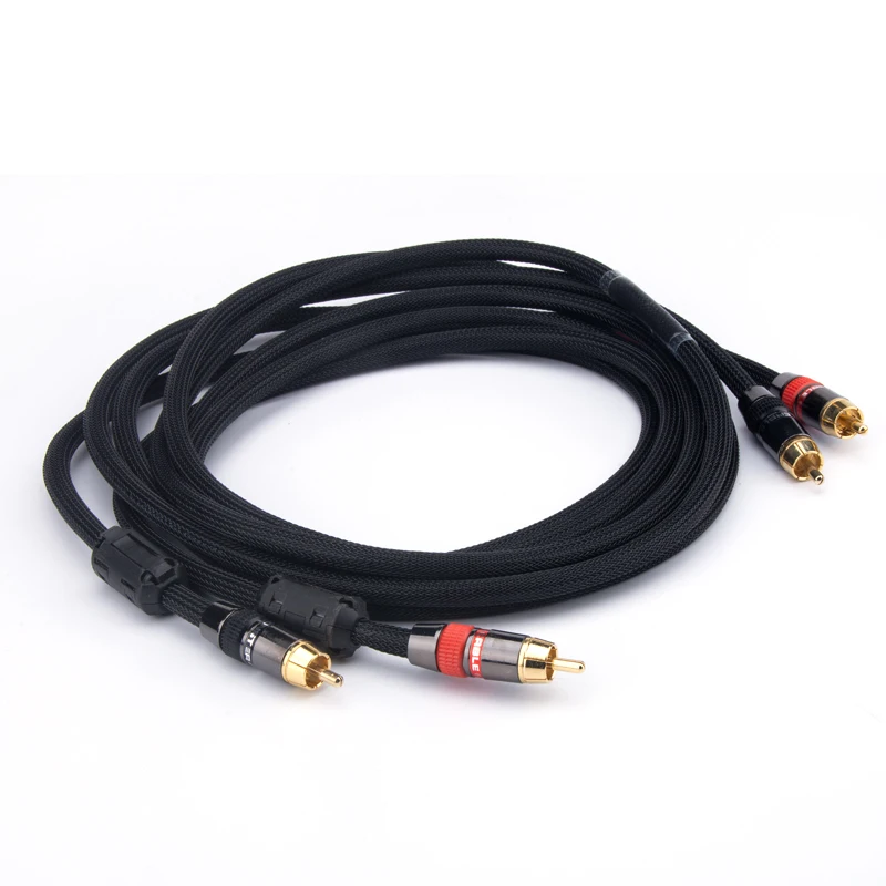 Amplificador de audio Monster fever de alta fidelidad, cable de audio RCA, amplificador de tubo de CD, cable de señal de loto Doble