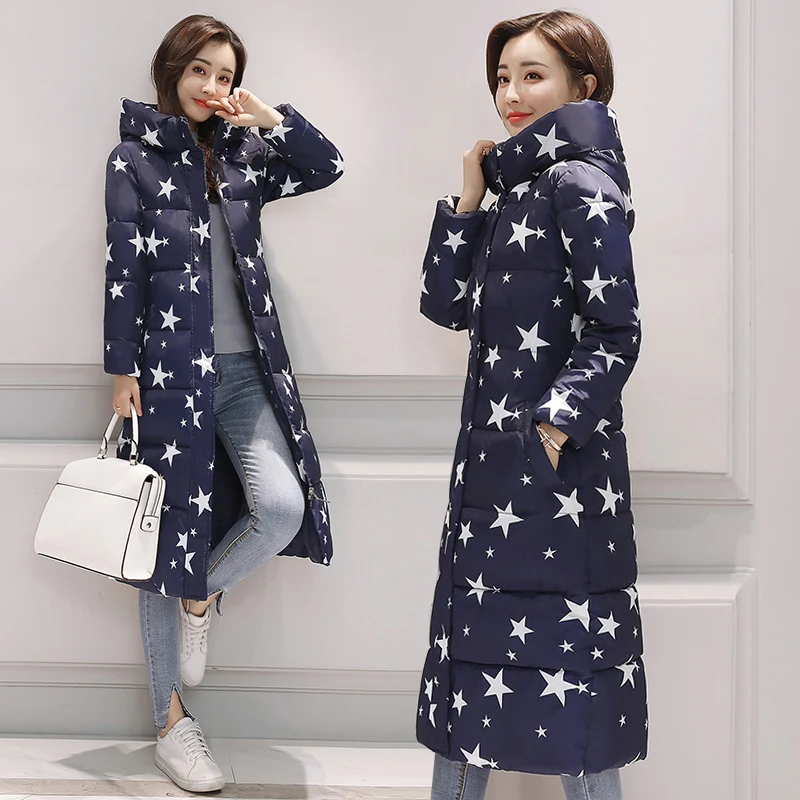 Jacket Women Long Winter Coat Padded Korean Parka Feminina Puffer Jackets Women's Winter Coats Parkas Mujer 2023 KJ583