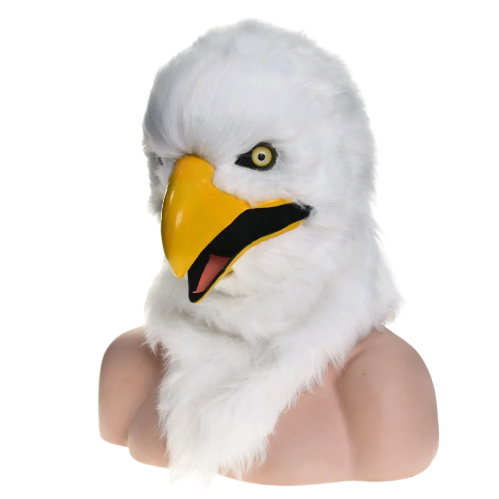 

HuiTai Halloween Party Eagle Mask with Mover Mouth simulation animal eagle moving mouth moving jaw mask talking mask