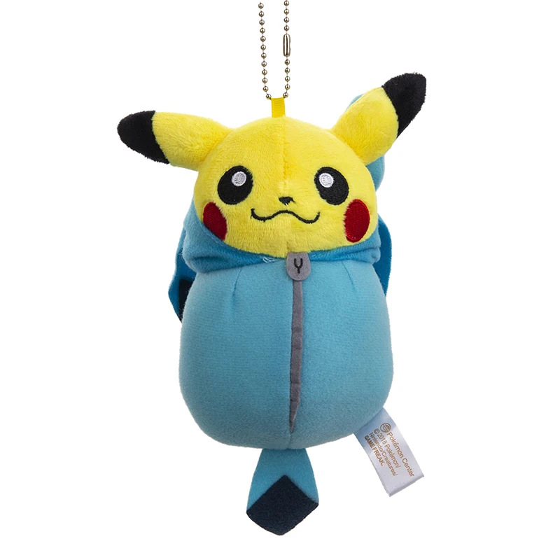 6Style 15cm Size Pokemon Cute Plush Bulk Buy Anime Figure Pikachu Sleeping Bags of Various Colors Christmas Gift Keychain