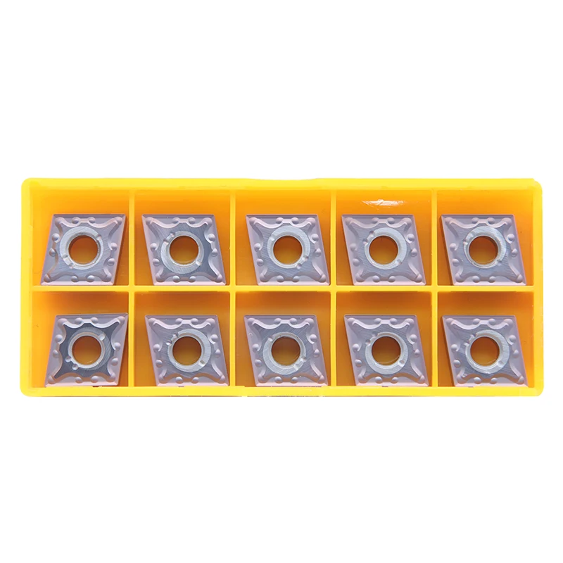 10Pcs CCMT120404 Ma VP15TF Interne Draaigereedschap Carbide Inserts Ccmt 120404 Hoge Kwaliteit Draaibank Cutter Gereedschap Draaien Tool Blades