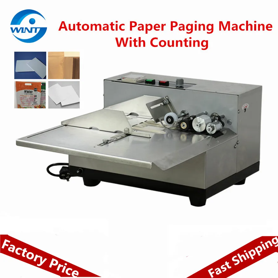 Automatic Paper Paging Machine With Counting For Cards Bags Labels  Can Be Online Install  Ink Jet Printer