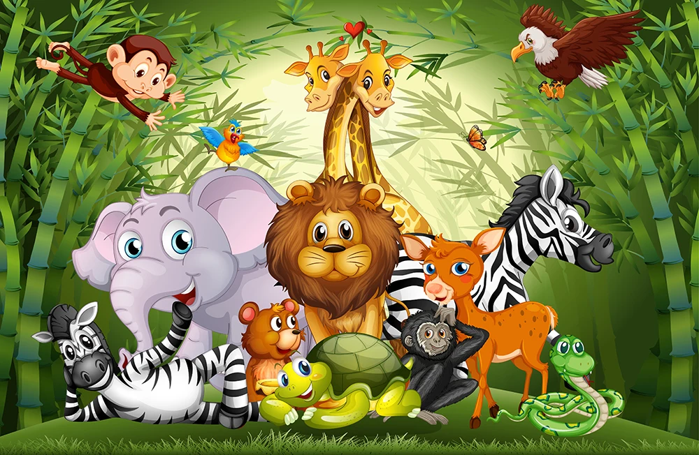 Beipoto safari selva pano de fundo para chá de bebê elefante festa animais fotografia fundo de vinil banner fornecimento de fundo