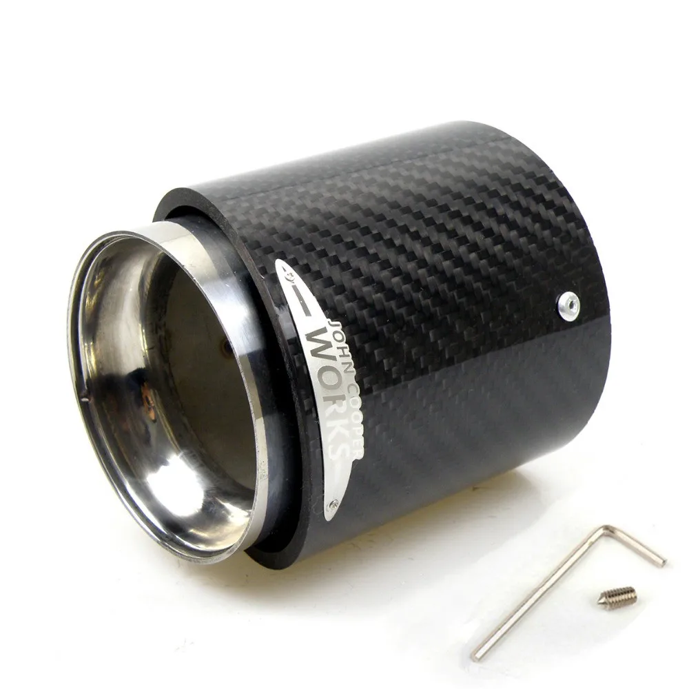 Puntas de silenciador de escape de carbono de alta calidad para MINI Cooper S R55 R56 R57 R58 R59 R60 R61 F54 F56 F57 F60 JCW, tubos de silenciador,