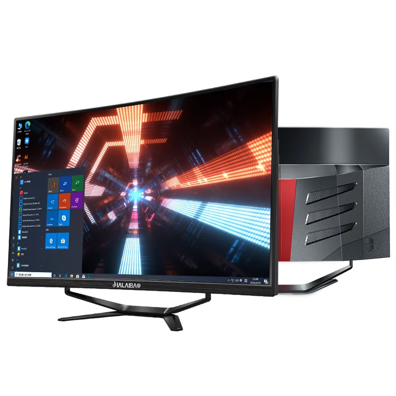 Monitores lcd de 21,5/23,6/27 pulgadas con CPU i3 RAM 4G SSD 240G todo en uno ordenador de escritorio pc