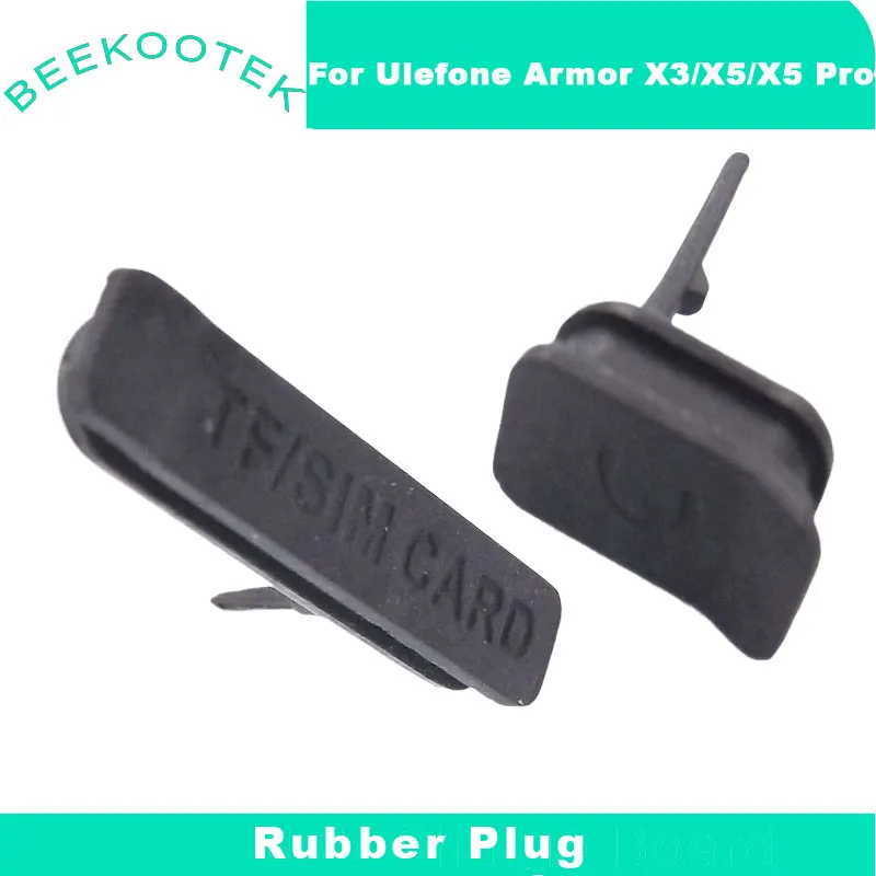 Oryginalna wtyczka przeciwpyłowa do telefonu komórkowego Armor X5 Ulefone Armor X3 X5 Pro Karta SIM/TF Słuchawki USB Gumowa wtyczka