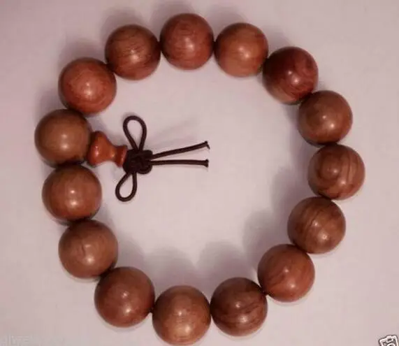 Rare Buddhist Prayer Mala Sandalwood Beads Bracelet 16MM