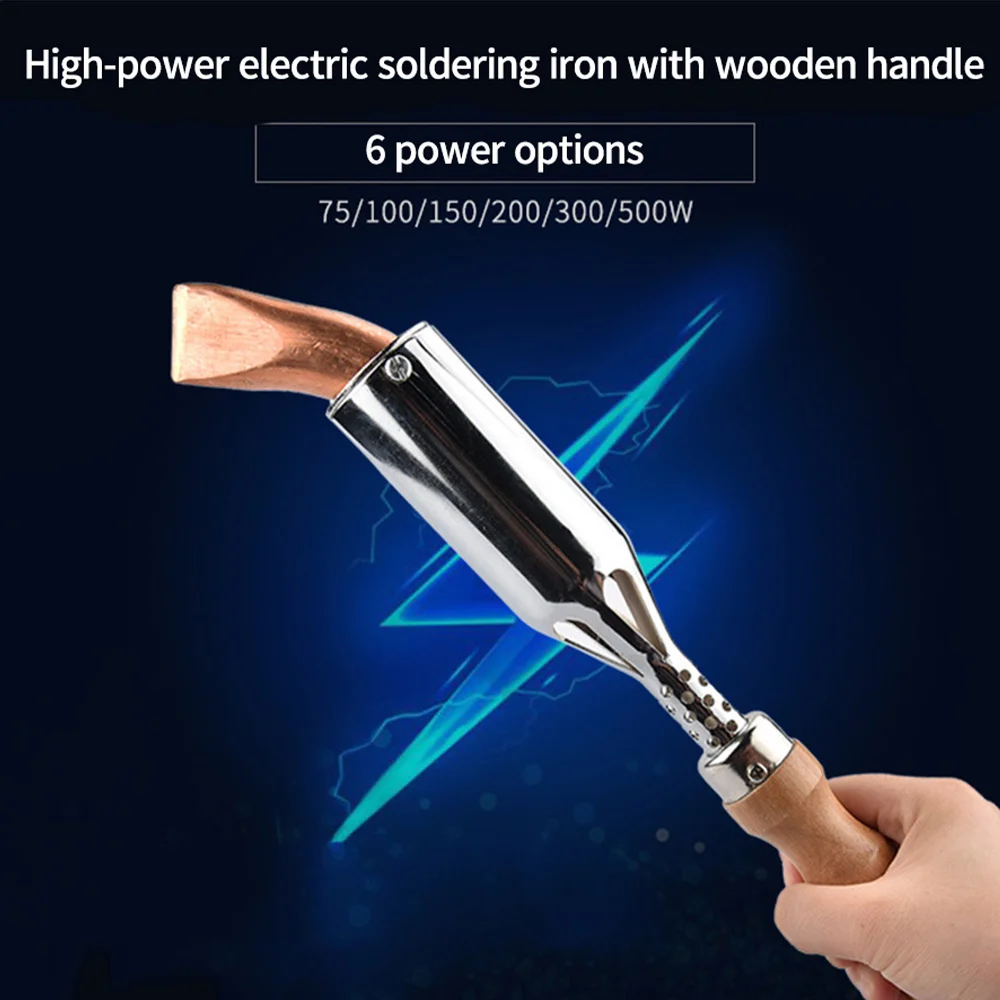 Electric Soldering Iron With Wooden Handle YH-03 500W Soldering Iron For Welding Equipment High-power