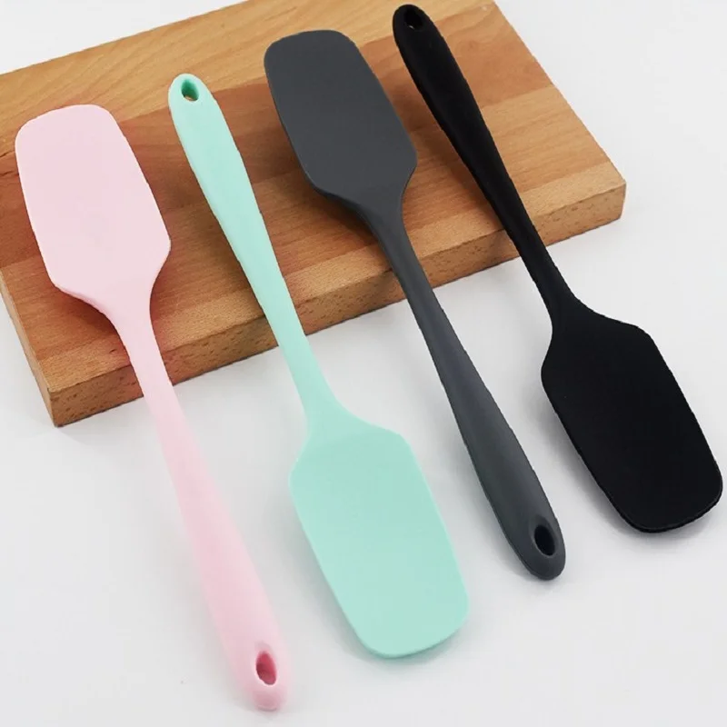 Mutfak silikon Spatula pasta kek kazıyıcı yapışmaz tereyağı büyük karıştırma Spatula kavanoz karıştırıcılar pişirme pişirme aracı 29x6CM