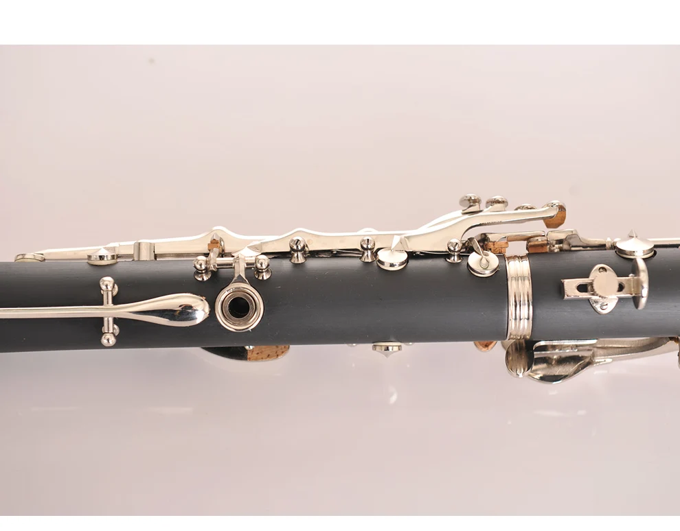 JM ABS 17 Key Clarinet bB Flat Soprano Binocular Clarinet with Cleaning Cloth Gloves Screwdriver Reed Case Woodwind Instrumen