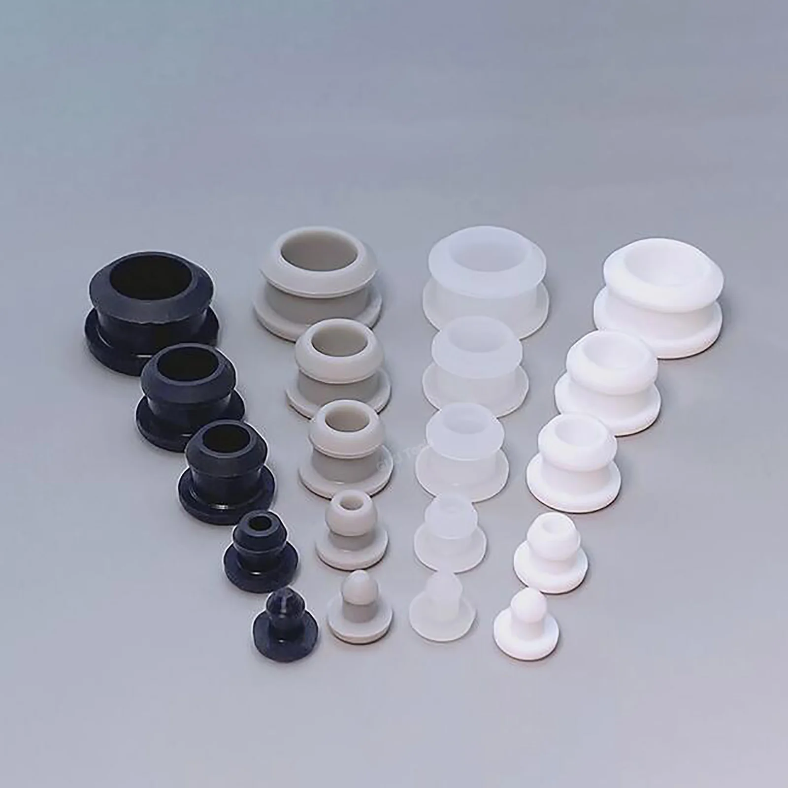 1000pcs 12mm Clear Silicone Rubber Hole Caps T-type Plug Cover Snap-on Gasket Blanking End Cap Seal Stopper