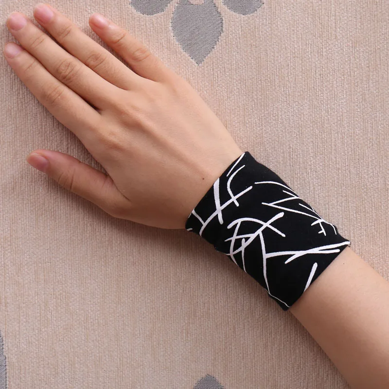 Summer Unisex Cotton Wristband Thin Section Sweat-absorbent High Elasticity Scar Tattoo Sports Fitness Yoga