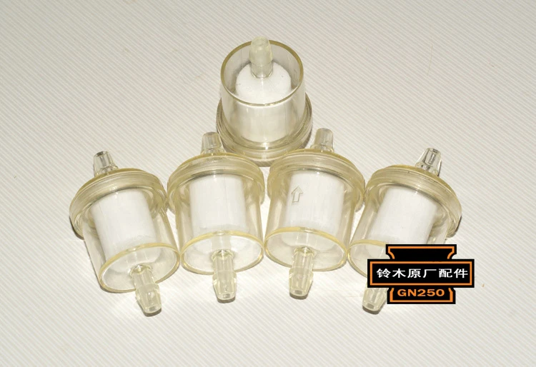 

5 PACK High Performance UNIVERSAL INLINE 6mm 1/4" 8mm 5/16" HIGH QUALITY Polymer Material Gas Fuel Filter GN250 GN 250