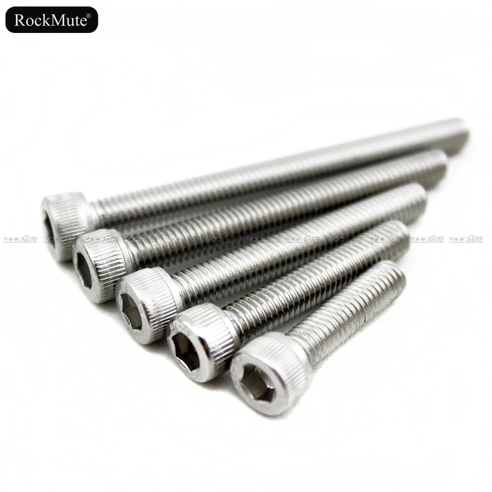 6mm Hexagon Hex Socket Cap Head Bolt Screw M6 35mm/45mm/50mm/55mm/60mm/65mm/70mm/75mm/80mm/85-90 Long A2-70 304 Stainless Steel