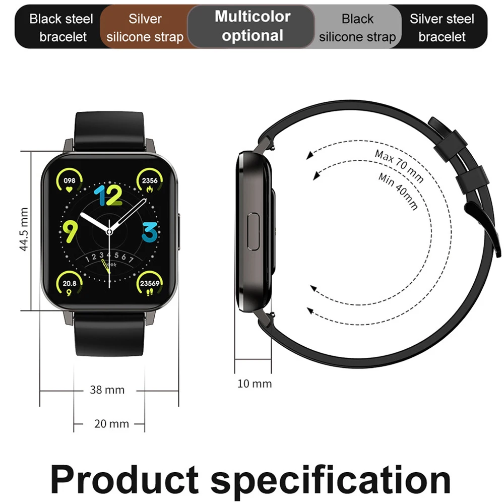 2020 Nieuwe Ecg Slimme Horloge Mannen Hd Groot Scherm 24 Uur Hartslag Monitoring IP68 Waterdichte Vrouwen Smartwatch Voor Android ios
