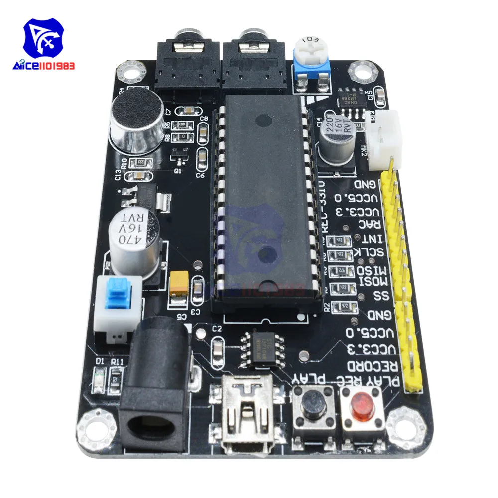 Diymore ISD4004 Toespraak Opname Module Sound Voice Recording Module Development Kit 3rd Versie Voor Arduino Met Draad Kabel