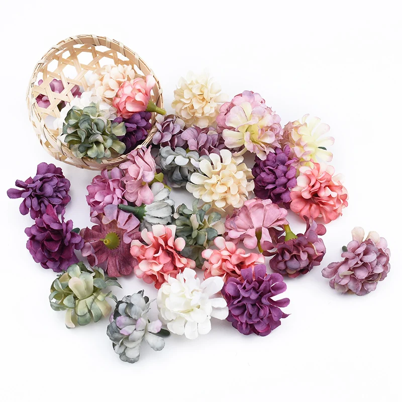 10/30pcs Seide Nelken kopf künstliche Blumen für die Heim dekoration Hochzeit Braut zubehör Clearance DIY Geschenke Candy Box – Detail 2