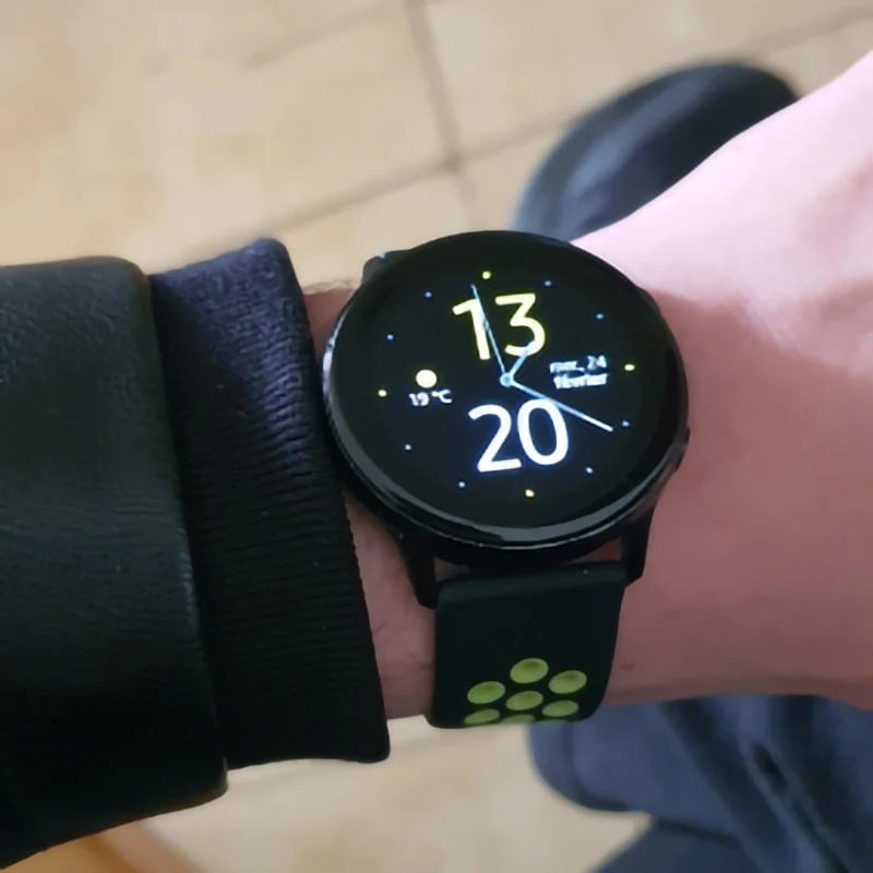 20 مللي متر 22 مللي متر حزام ل سامسونج غالاكسي ساعة 4 الكلاسيكية/النشطة 2/جير S3 الحدود سيليكون حزام الساعات سوار هواوي GT/2e العصابات