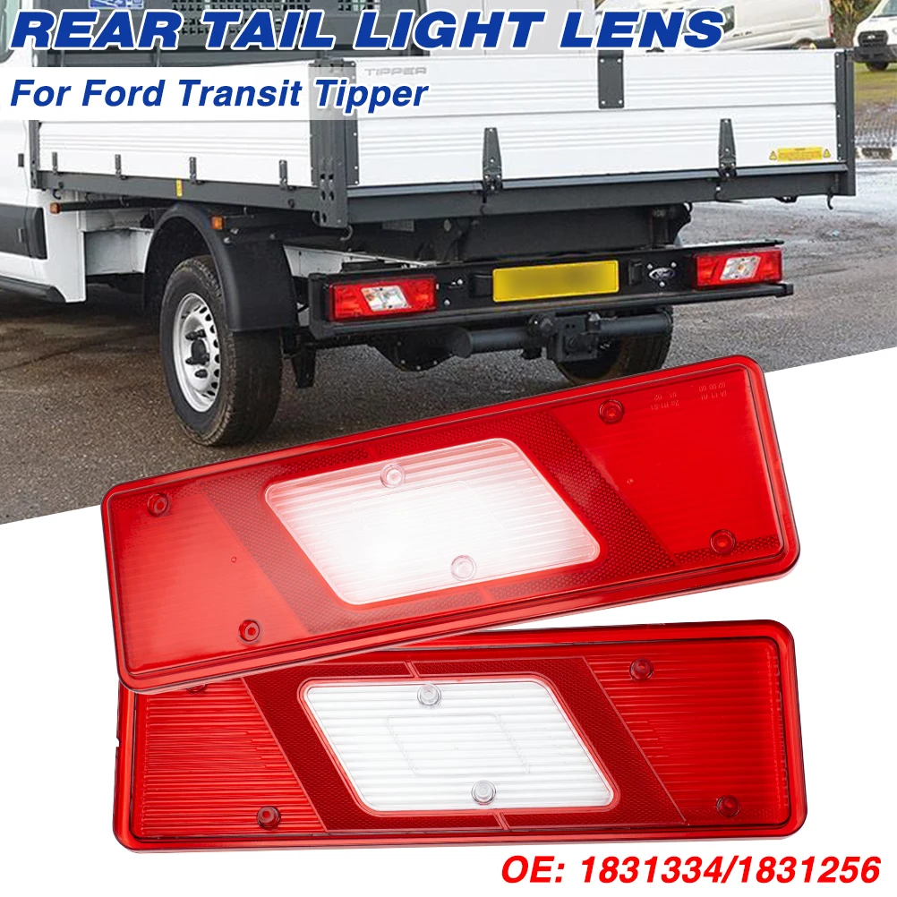 

2x Rear Back Tail Light Cover Lenses For Ford Transit MK8 2014 On Tipper Pick-Up Truck Luton Left Right Side 1831334