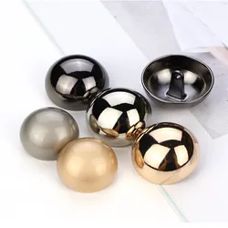 10pcs 10/15/20/25mm piccoli bottoni in metallo per abbigliamento cucito a cupola abbigliamento donna cappotto bottoni camicia bottoni da cucire neri oro